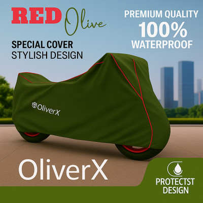 OliverX Waterproof Two Wheeler Cover for TVS(Apache RTR 160, White)