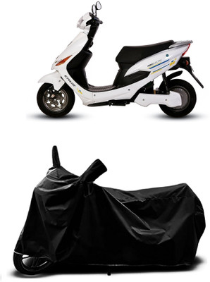 Mdstar Waterproof Two Wheeler Cover for Hero(Electric Cruz BS6, Black)