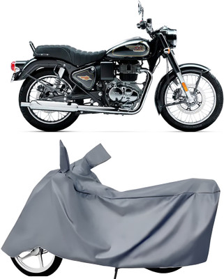 BbcMart Waterproof Two Wheeler Cover for Royal Enfield(Bullet 350 New BS6, Grey)