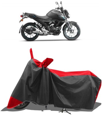 KEDIT Two Wheeler Cover for Universal For Bike(FZ-S FI, Red, Black)