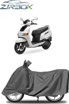 ZIRBOK Waterproof Two Wheeler Cover for TVS(iQube Electric, Grey)