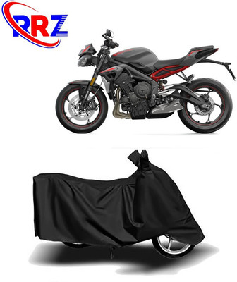 RRZ Waterproof Two Wheeler Cover for Triumph(Street Triple RS, Black)