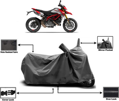 Amexride Two Wheeler Cover for Ducati(Hypermotard, Grey)