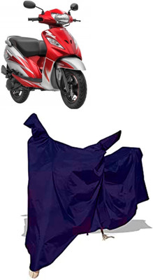 Amexride Two Wheeler Cover for TVS(Wego, Blue)