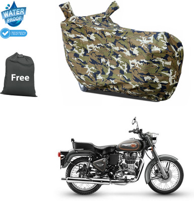 CODOKI Waterproof Two Wheeler Cover for Royal Enfield(Bullet 500, Yellow)