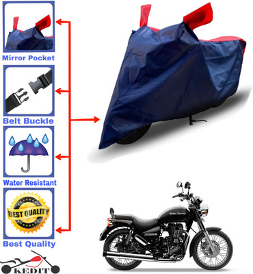 KEDIT Two Wheeler Cover for Royal Enfield(Enticer, Red, Blue)