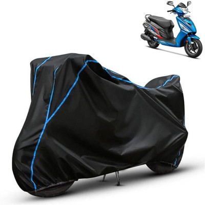 kerwa Waterproof Two Wheeler Cover for Hero(Maestro Edge, Black, Blue)