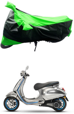 MMSSTAR Waterproof Two Wheeler Cover for Piaggio(Vespa LX, Green, Black)