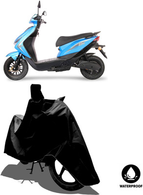 Amexride Waterproof Two Wheeler Cover for Ampere(E Lite, Black)