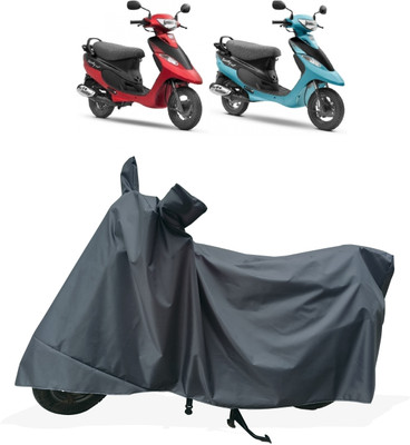 Tricway Two Wheeler Cover for TVS(Pep Plus, Grey)