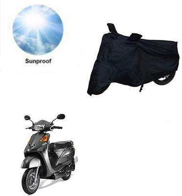 DeepShakshi AUTOMOTIVE Waterproof Two Wheeler Cover for Indus(Yo Spark, Black)