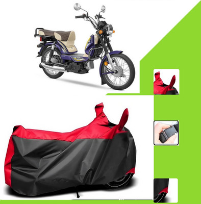 WMIZEXA Two Wheeler Cover for TVS(XL 100, Black, Red)