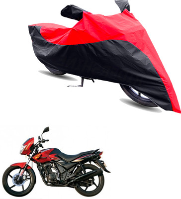 Motodreka Two Wheeler Cover for TVS(Flame 125, Red, Black)