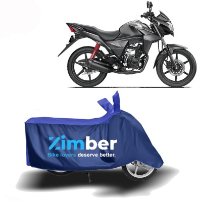 ZIMBER Two Wheeler Cover for Honda(CB Twister, Blue, Blue)