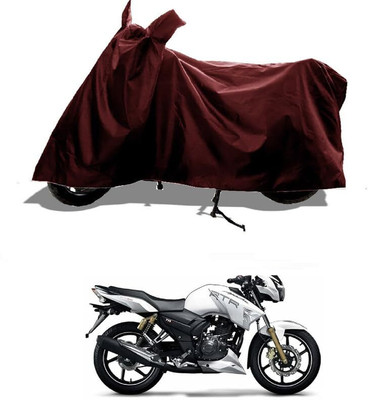 KEDIT Two Wheeler Cover for TVS(Apache RTR 180, Maroon)