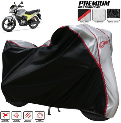 xodi Waterproof Two Wheeler Cover for Hero(Glamour, Silver, Black)