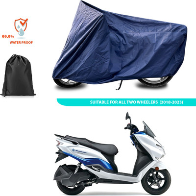 CODOKI Waterproof Two Wheeler Cover for Suzuki(Burgman Electric, Blue)