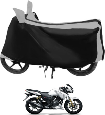 Euro Care Waterproof Two Wheeler Cover for TVS(Apache RTR 180, Silver)