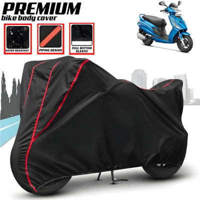 Mwiss Waterproof Two Wheeler Cover for Hero(Maestro, Black, Red)