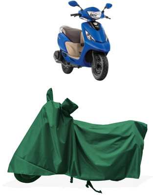 Tricway Two Wheeler Cover for TVS(Zest 110 BS6, Green)