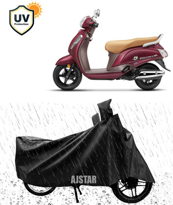 AJSTAR Waterproof Two Wheeler Cover for Suzuki(New Access 125, Black)