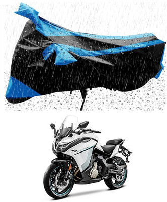 Mdstar Waterproof Two Wheeler Cover for CFMoto(400GT, Blue, Black)