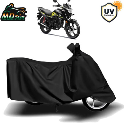 MMSSTAR Waterproof Two Wheeler Cover for Honda(SP 125, Black)
