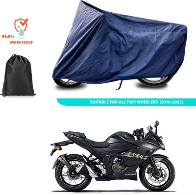 CODOKI Waterproof Two Wheeler Cover for Suzuki(Gixxer SF 250, Blue)