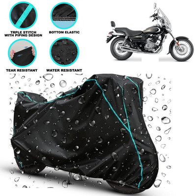 kerwa Waterproof Two Wheeler Cover for Bajaj(Avenger 220 street, Black)