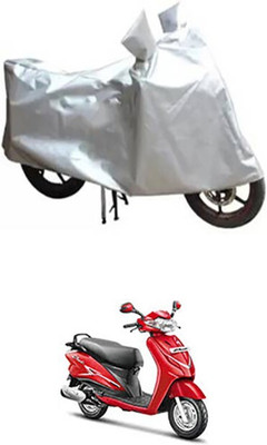 THE REAL ARV Waterproof Two Wheeler Cover for Hero(Moto Corp Duet, Silver)