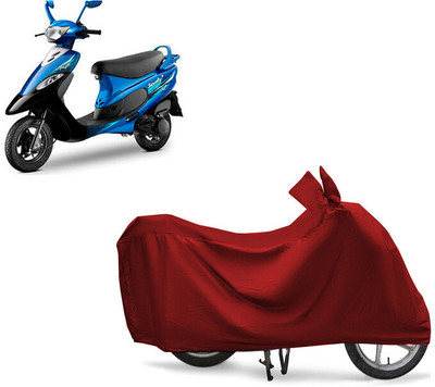 EGAL Two Wheeler Cover for TVS(Pep Plus, Maroon)