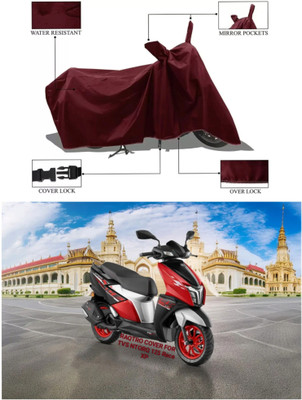 RAQTRO Waterproof Two Wheeler Cover for TVS(NTORQ, Maroon)