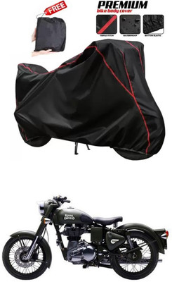 DeepShakshi AUTOMOTIVE Two Wheeler Cover for Royal Enfield(Battle, Black)