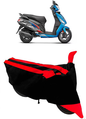 GANPRA Two Wheeler Cover for Hero(Maestro Edge 110 BS6, Black, Red)