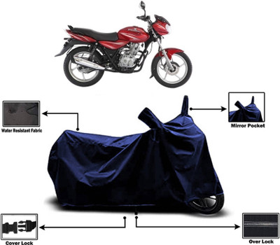 KEDIT Two Wheeler Cover for Bajaj(Discover, Blue)