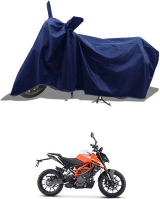 WMIZEXA Waterproof Two Wheeler Cover for Universal For Bike(125 Duke BS6, Blue)