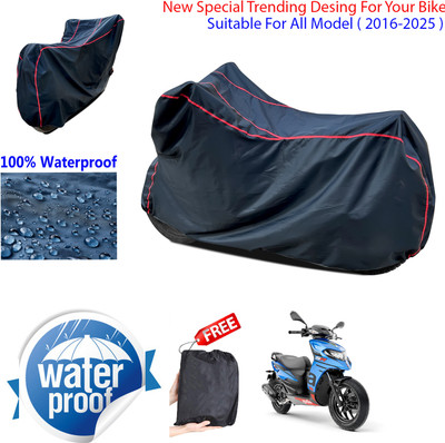 AUTOCAD Waterproof Two Wheeler Cover for Aprilia(SR 125, Black)