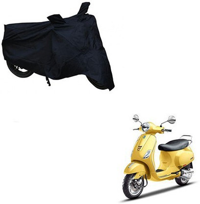 Mdstar Waterproof Two Wheeler Cover for Piaggio(Vespa SXL, Black)