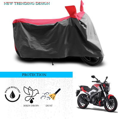 SnehaSales Waterproof Two Wheeler Cover for Bajaj(Dominar 250, Grey, Red)