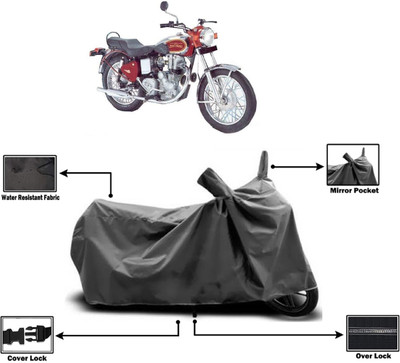 Amexride Two Wheeler Cover for Royal Enfield(Machismo 500, Grey)