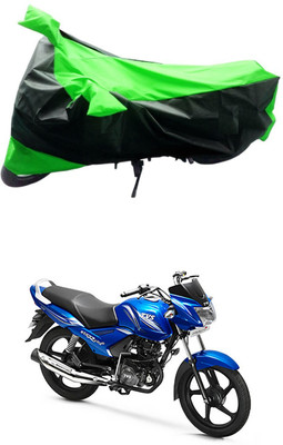 Mdstar Waterproof Two Wheeler Cover for TVS(Star City, Green, Black)