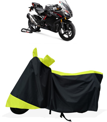 Tricway Two Wheeler Cover for TVS(Apache RTR 310, Black, Green)
