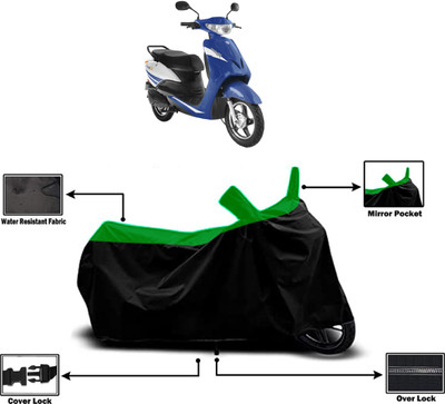 Amexride Two Wheeler Cover for Indus(Yo Xplor, Green)