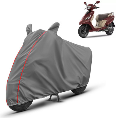 SPMOTIVE Two Wheeler Cover for TVS(Scooty Zest, Grey)