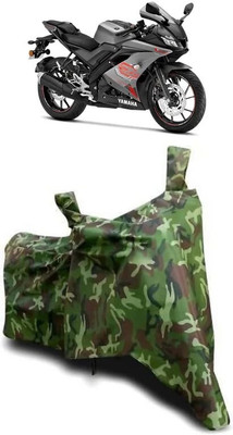 KANISHA ENTERPRISES Waterproof Two Wheeler Cover for Yamaha(YZF R15 V3.0, Green)