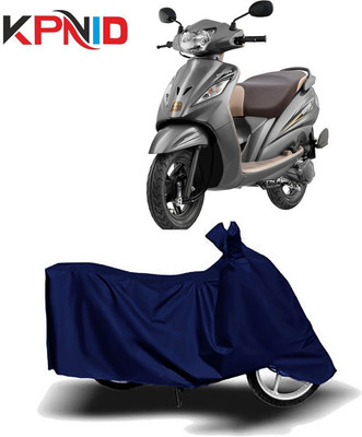 KPNID Waterproof Two Wheeler Cover for TVS(Wego, Blue)