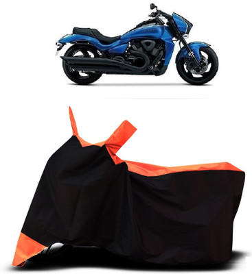 VESMEI Two Wheeler Cover for Suzuki(Intruder M800, Orange)