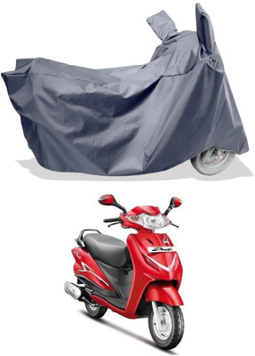 Amexride Two Wheeler Cover for Hero(Duet LX 110CC BS6, Grey)