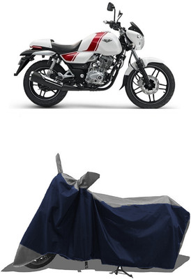 SUGASHRI Waterproof Two Wheeler Cover for Bajaj(V15, Grey, Blue)