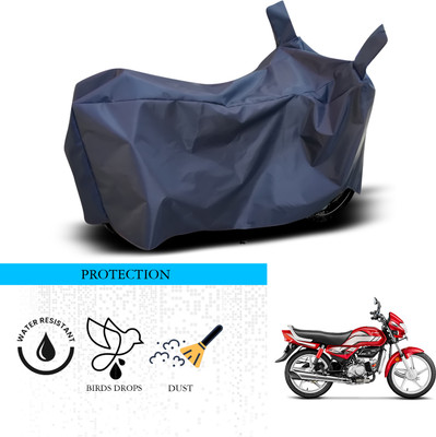 ANTHUB Waterproof Two Wheeler Cover for Hero(MotoCorp HF Deluxe, Blue)